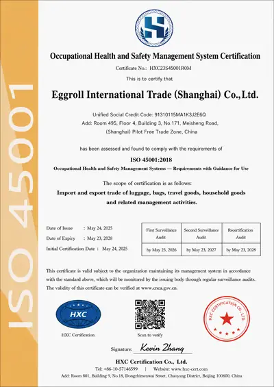 ISO 45001:2018 — Occupational Health & Safety Management System