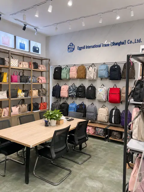 Eggroll Bags showroom and sample room in Shanghai