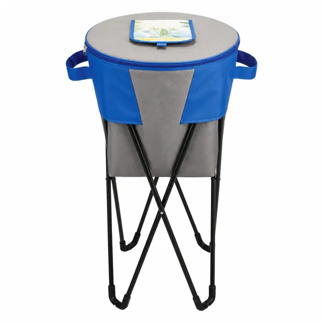 2-in-1 Portable Folding Stool Cooler Bag 45×45×86cm