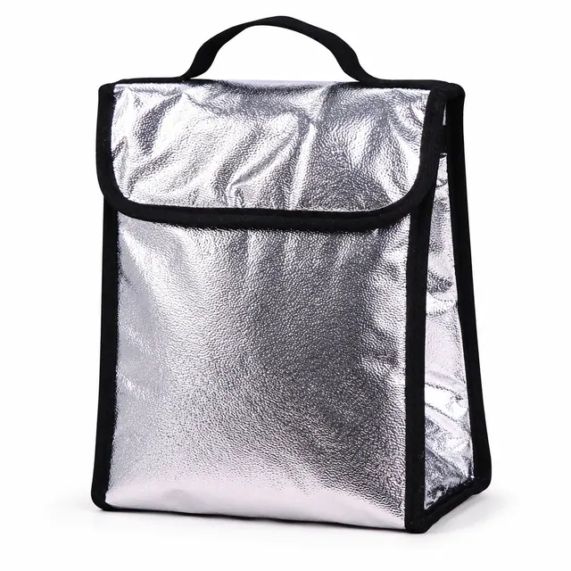 Aluminum Foil Lunch Bag for Outdoor / Cooler Bag (Aluminium, 21*10*24cm)
