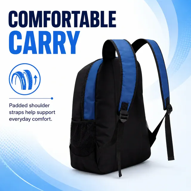 Kids School Backpack — 31.5 x 16.5 x 45 cm — construction detail view 3