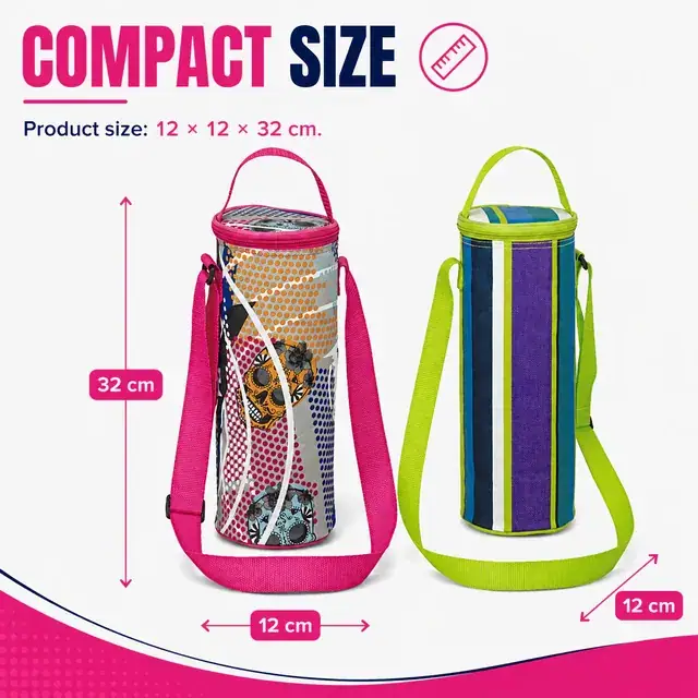 Insulated Bottle Cooler Bag for Traveling (12*12*32cm, 600D Polyester) — construction detail 4