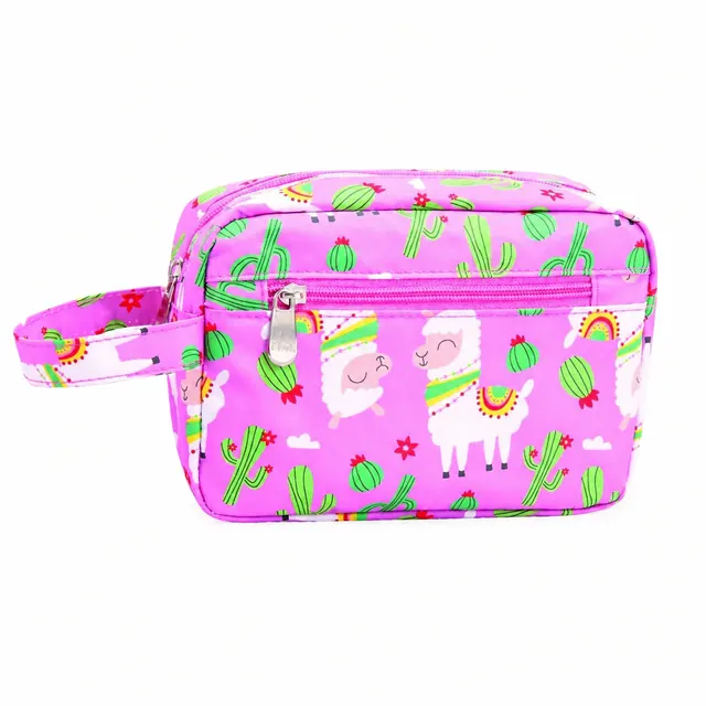 Waterproof Cosmetic Bag — Microfiber, 20.5×7×14.5 cm