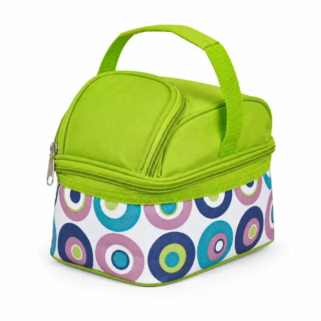 Custom Insulated Lunch Bag Wholesale (600D Polyester, 21×21×23 cm)