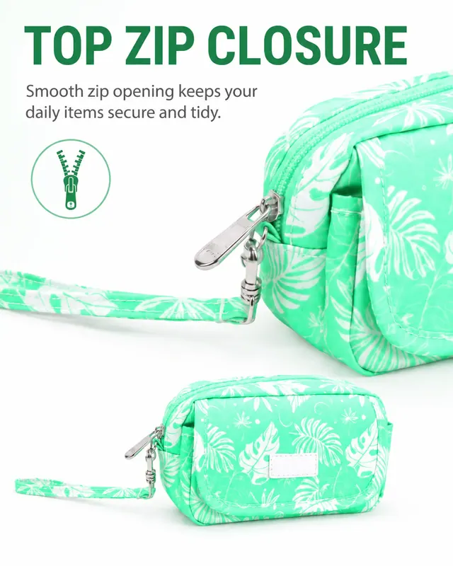 Custom Logo Water-Resistant Summer Beach Pouch — 16.5 x 5 x 9.5 cm — construction detail view 2