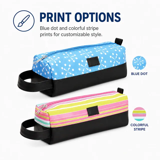 Customizable Pencil Pouch for Branding — 23.5 x 8 x 8 cm — construction detail view 4