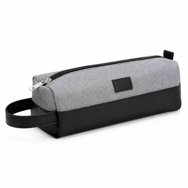 Customizable Two-Tone Stationery Pouch — 23.5 x 8 x 8 cm
