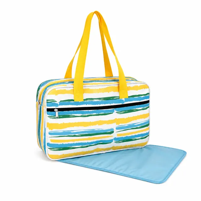 Microfiber Baby Diaper Handbag — 38 x 12 x 25 cm