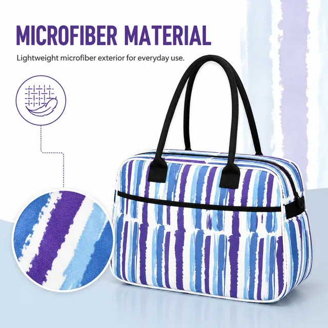 Microfiber Baby Diaper Boston Bag — 42 x 14 x 26 cm — construction detail view 2