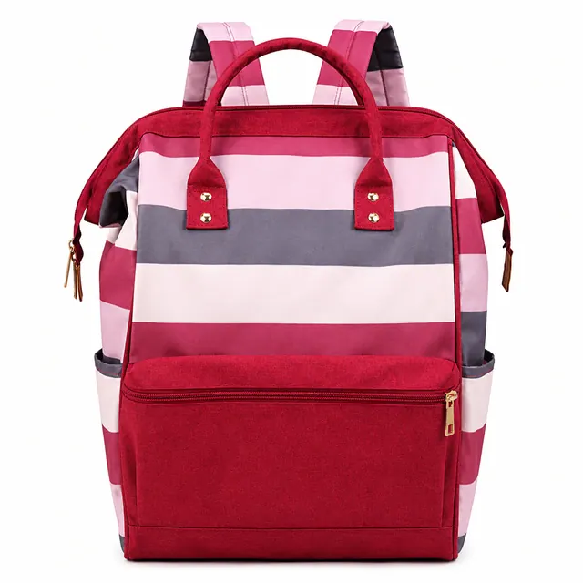 Wide-Open Baby Diaper Backpack — 26 x 17 x 39 cm