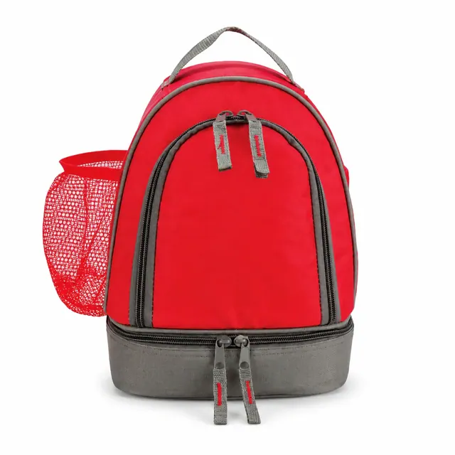 Double Layer Lunch Bag (600D/PVC, 27.5×16.5×20cm)