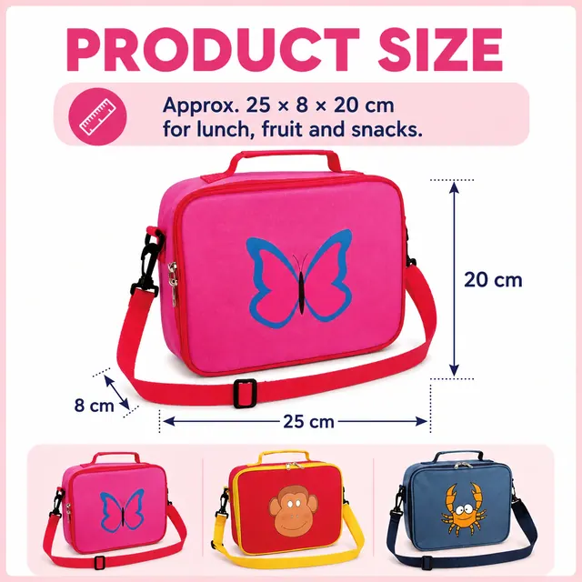 Insulated Lunch Bag (600D/PU, 25x8x20 cm) — construction detail view 1