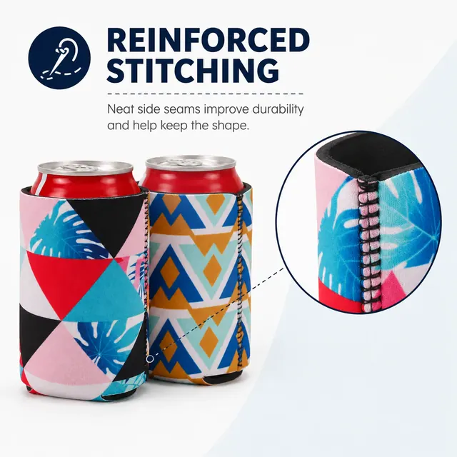 Neoprene Can Cooler / Cup Holder (9.2*12.7cm, Neoprene, Wholesale) — construction detail view 2