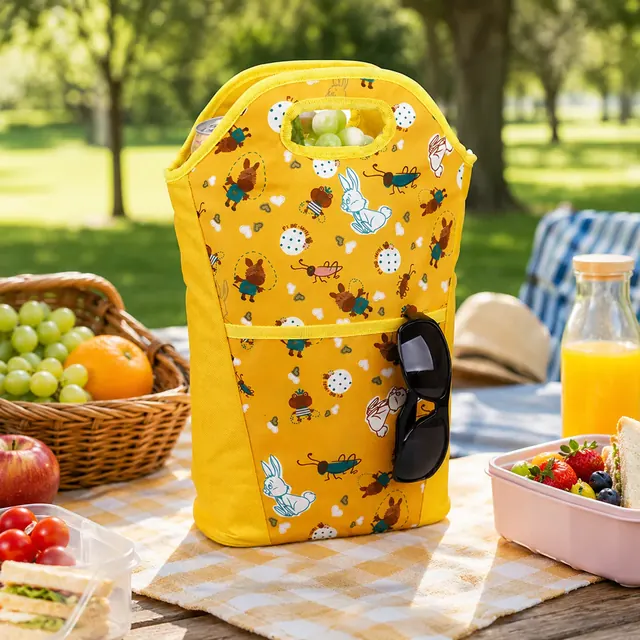 Personalized Lunch Cooler Bag (600D Polyester + PEVA, 22x12x39cm)