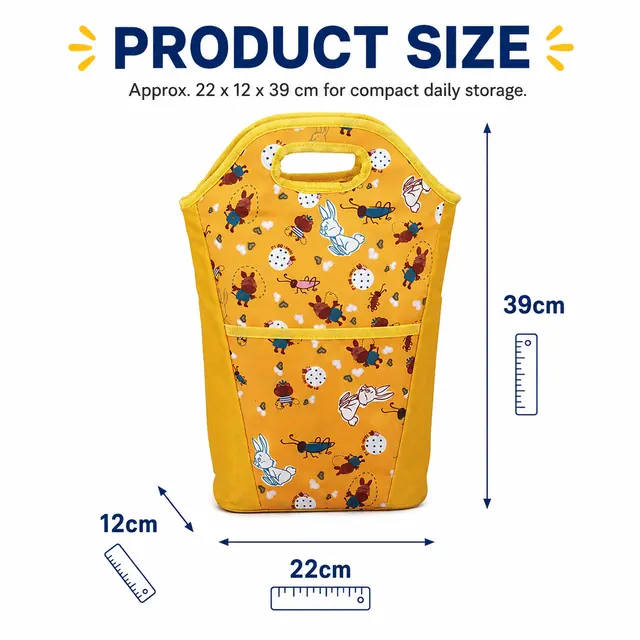 Personalized Lunch Cooler Bag (600D Polyester + PEVA, 22x12x39cm) — construction detail view 2