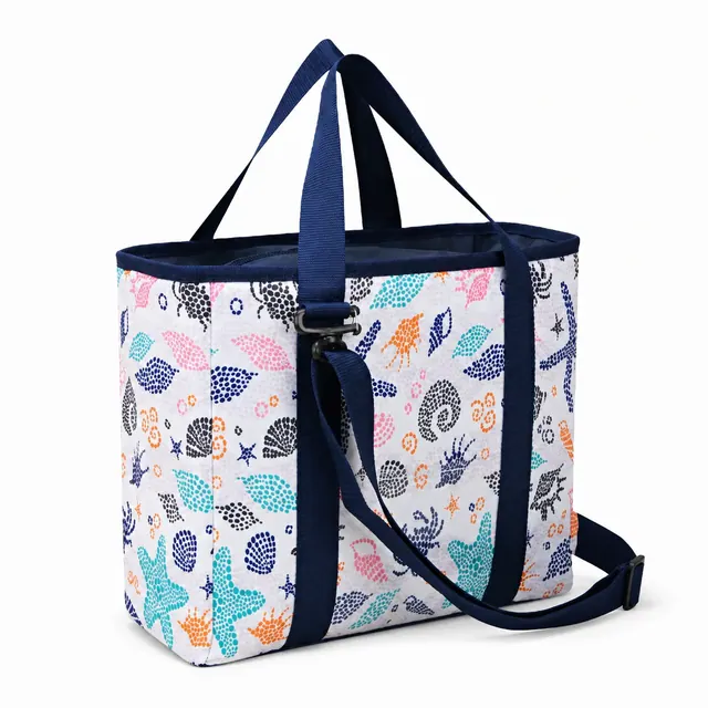 Picnic Cooler Bag 37x22x30cm - Insulated Polyester Cooler (600D)