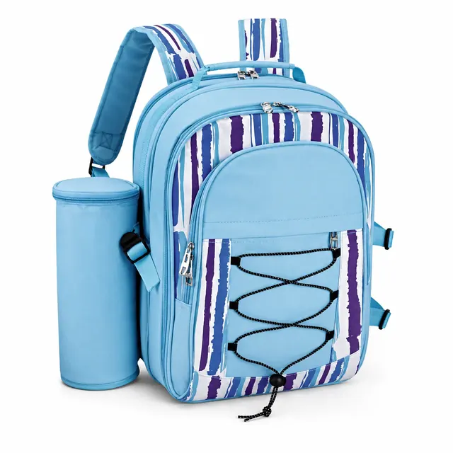 Picnic Bag - Insulated Cooler (600D Polyester + PEVA, 31x18x43cm)