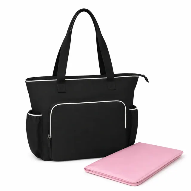 Spacious Baby Diaper Tote Bag — 32 x 12 x 35 cm